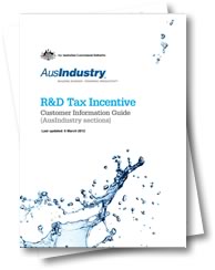 Customer info guide - RD Tax Incentive
